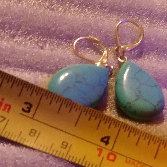 NWT- BEAUTIFUL TEARDROP TURQUOISE MATRIX STERLING - Picture 11 of 11